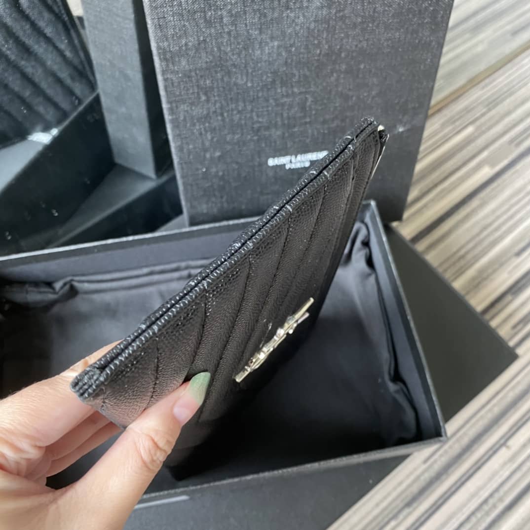 Y51 Clutch Replica Monogram Bill Pouch Black Metal