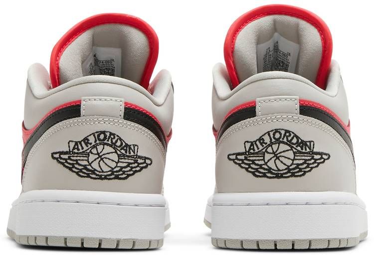 Air Jordan 1 Low Light Iron Ore Siren Red DC0774-060
