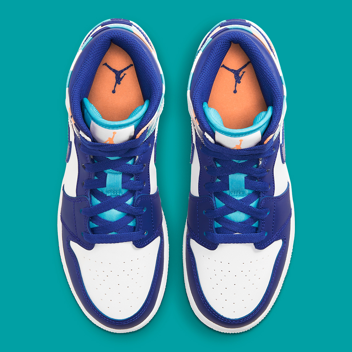 Air Jordan 1 Mid GS Geometric Pint 555112-105