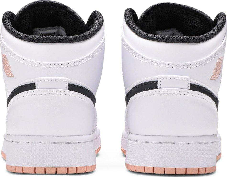 Air Jordan 1 Mid GS White Arctic Orange 554725-180