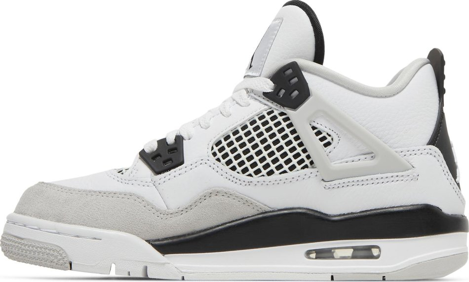 Air Jordan 4 Retro GS Military Black 408452-111 Replicas