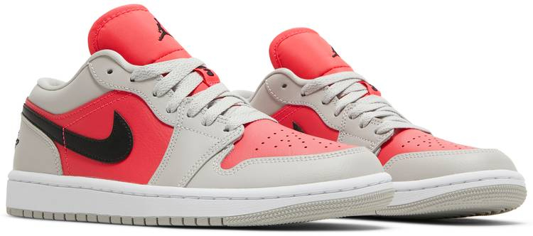 Air Jordan 1 Low Light Iron Ore Siren Red DC0774-060