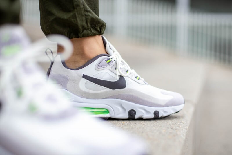 Air Max 270 React White Grey Electric Green CI3866-100