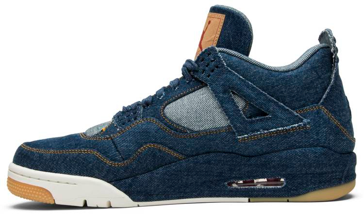 Levi s x Air Jordan 4 Retro Denim AO2571-401 Replicas