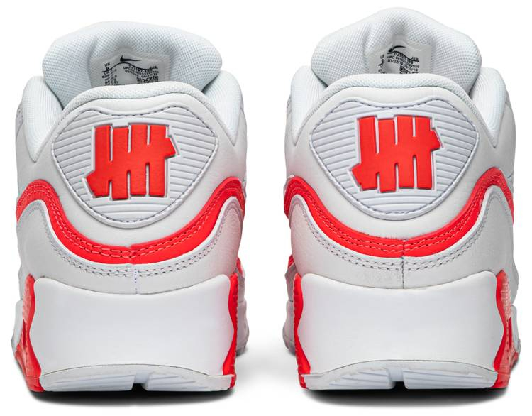 Undefeated x Air Max 90 White Solar Red CJ7197-103