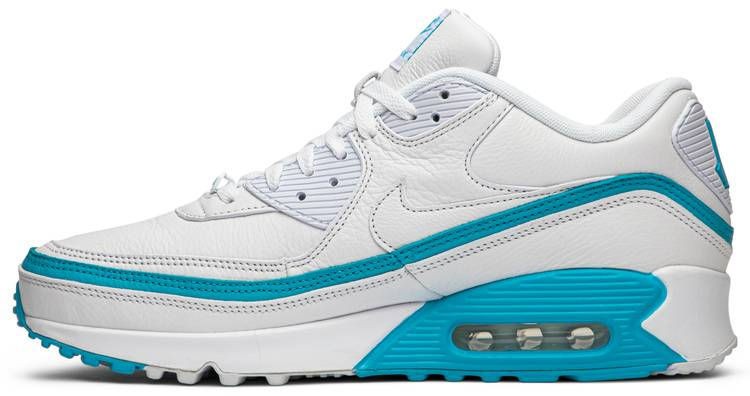 Undefeated x Air Max 90 White Blue Fury CJ7197-102