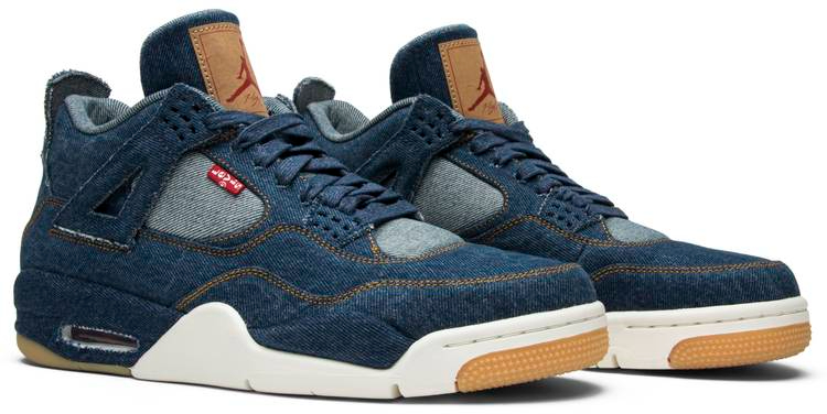 Levi s x Air Jordan 4 Retro Denim AO2571-401 Replicas
