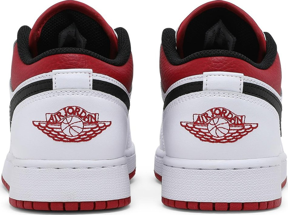 Air Jordan 1 Low GS White Gym Red 553560-118