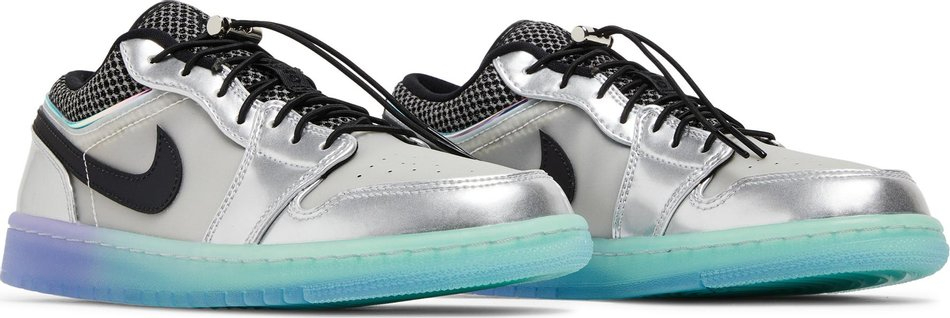 Wmns Air Jordan 1 Low SE Metallic Silver Gradient DJ5199-109