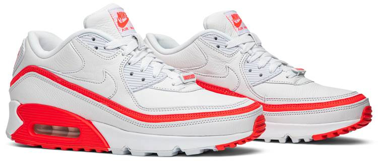 Undefeated x Air Max 90 White Solar Red CJ7197-103