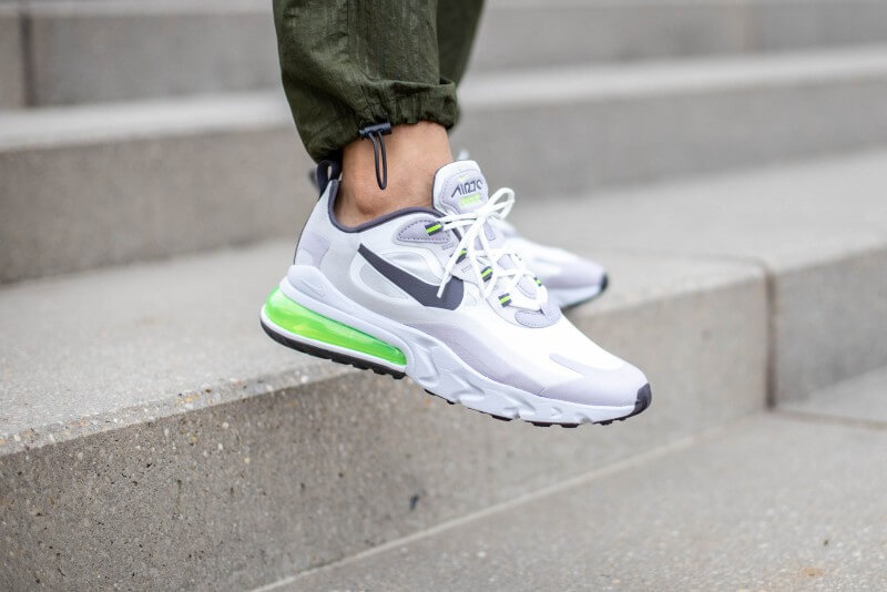 Air Max 270 React White Grey Electric Green CI3866-100