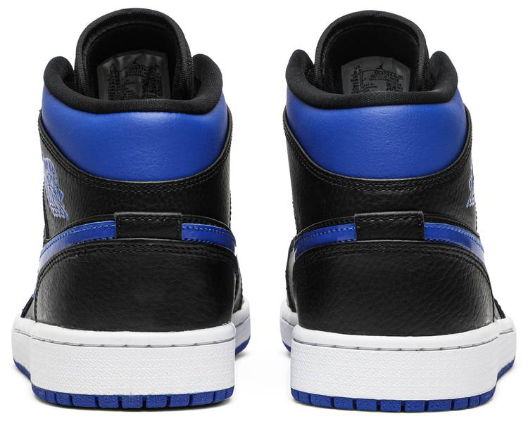 Air Jordan 1 Mid Black Hyper Royal 554724-068