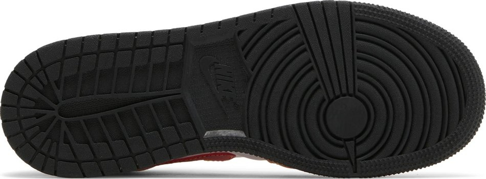 Air Jordan 1 Mid GS Light Curry Cardinal Red 554725-201