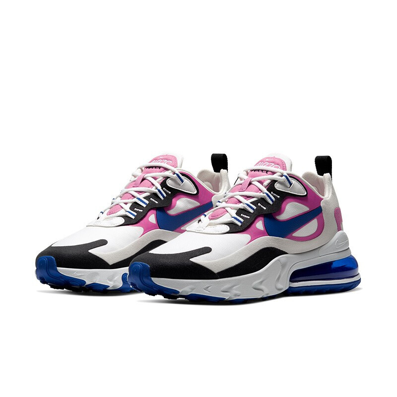 Wmns Air Max 270 React White Fuchsia Blue CI3899-100