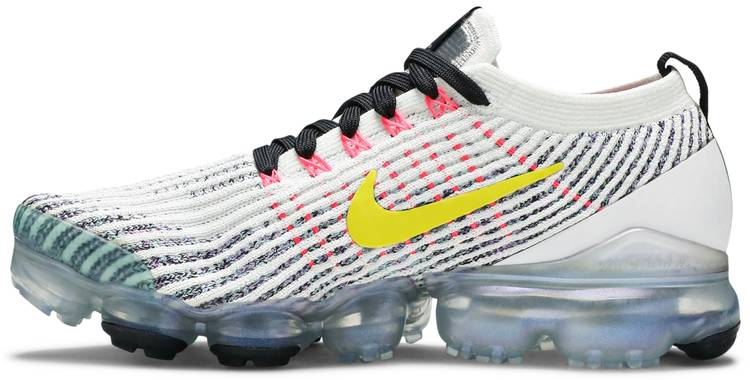 Air VaporMax Flyknit 3 White Dynamic Yellow AJ6900-103