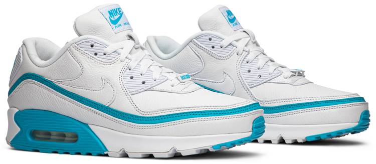Undefeated x Air Max 90 White Blue Fury CJ7197-102