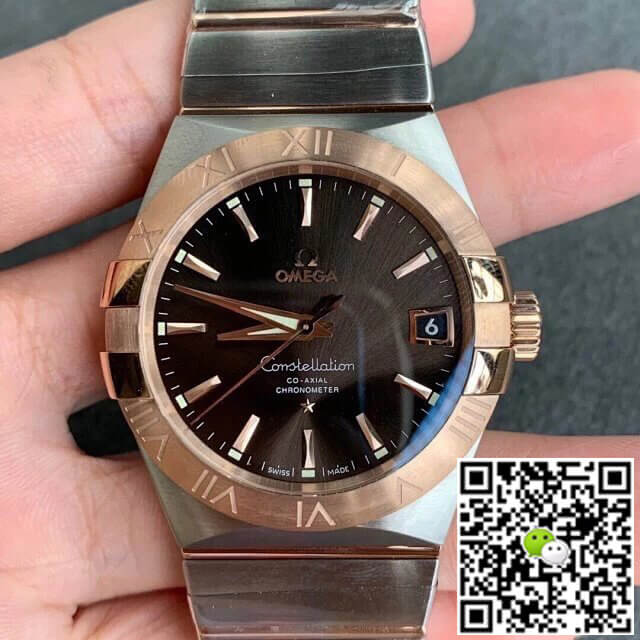 Replica 0me*ga Constellation 123.20.31.20.13.001 1:1 Best Edition VS Factory Dark Brown Dial