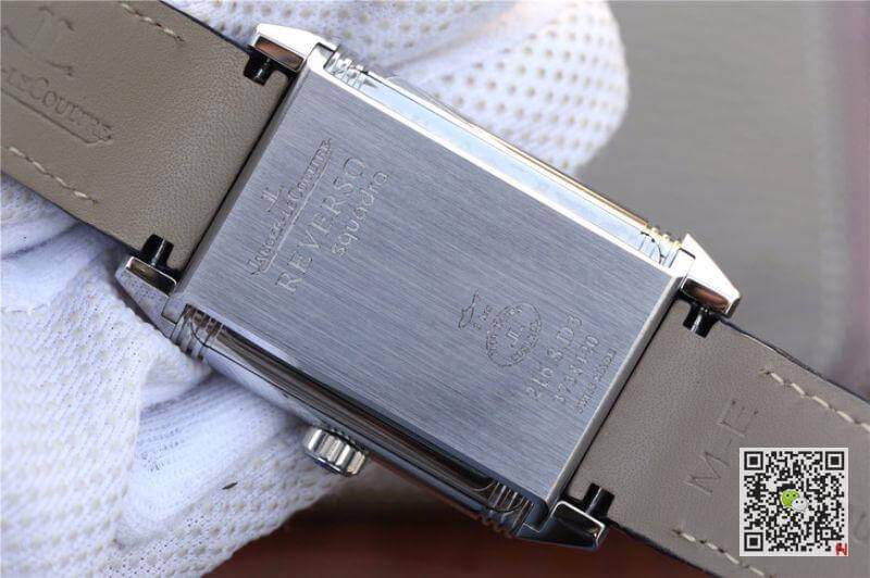 Jaeger Lecoultre Replica Grande Reverso Duo 3742421 Mechanical Watches 1:1 Best Edition Swiss ETA986 Silver Dial Black Leather Strap