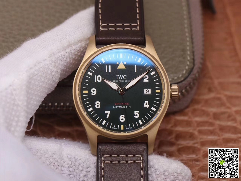 Replica IWC Pilot Spitfire IW326802 1:1 Best Edition MKS Factory Black Dial Swiss ETA9015