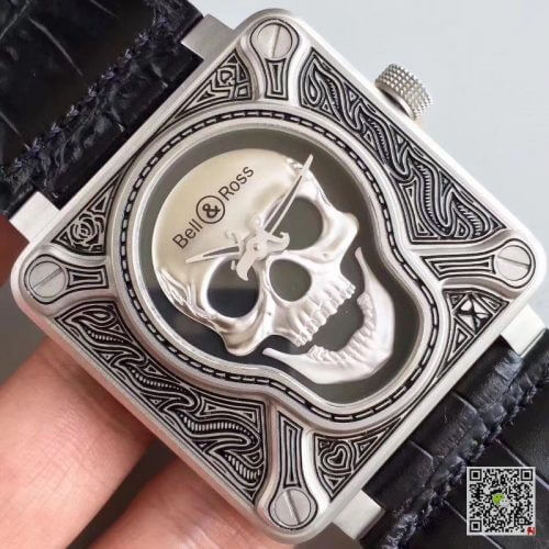 Replica Bell Ross BR 01 Men Watches 1:1 Best Edition Swiss ETA9015 Black Leather Strap