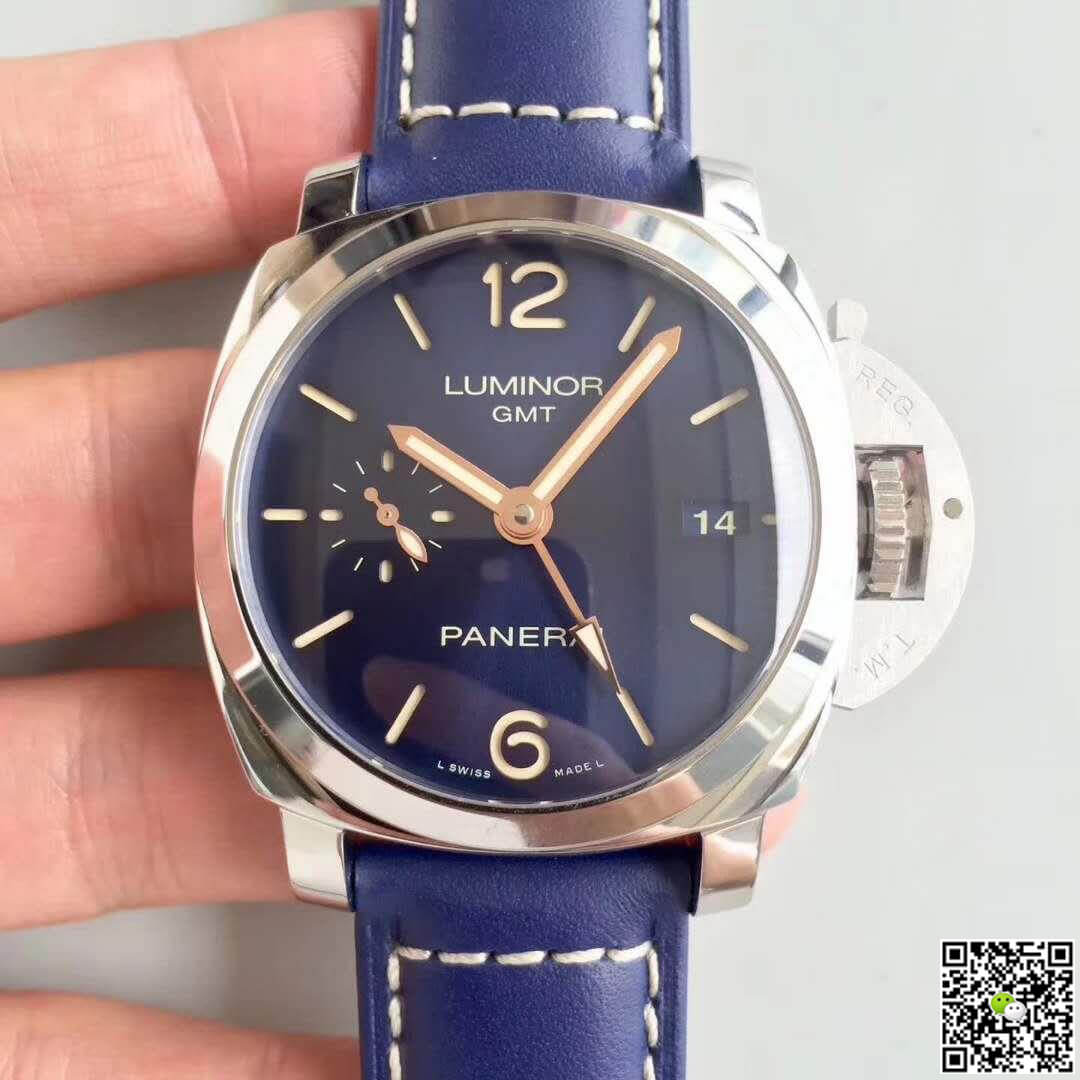 Pa*e*a1 Replica Luminor 1950 PAM688 ZF Factory 1:1 Best Edition Swiss ETA P9001 Blue Leather Strap