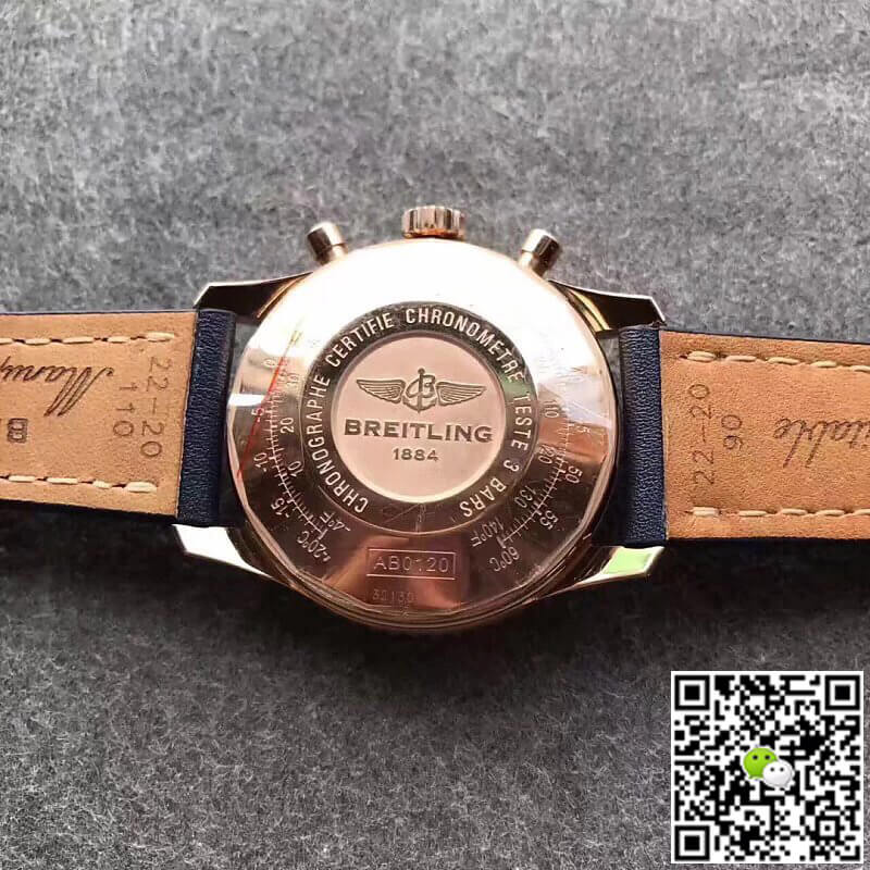 Replica Breitling Navitimer 01 RB012012 1:1 Best Edition JF Factory Blue Strap