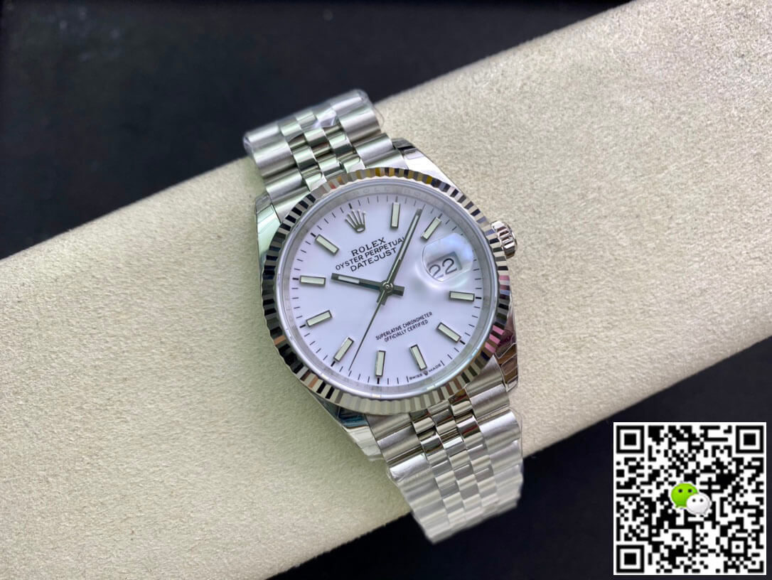 Replica R01ex Datejust 36MM 1:1 Best Edition EW Factory White Dial