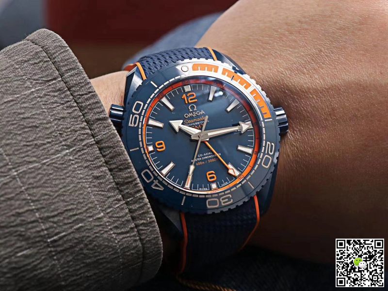 Replica 0me*ga Seamaster 215.92.46.22.03.001 1:1 Best Edition VS Factory Blue Ceramic Swiss ETA8906