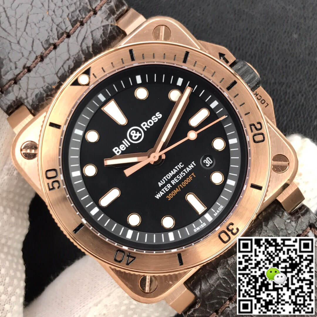 Replica Bell Ross BR0392-D-BL-BR/SCA 1:1 Best Edition Black Dial