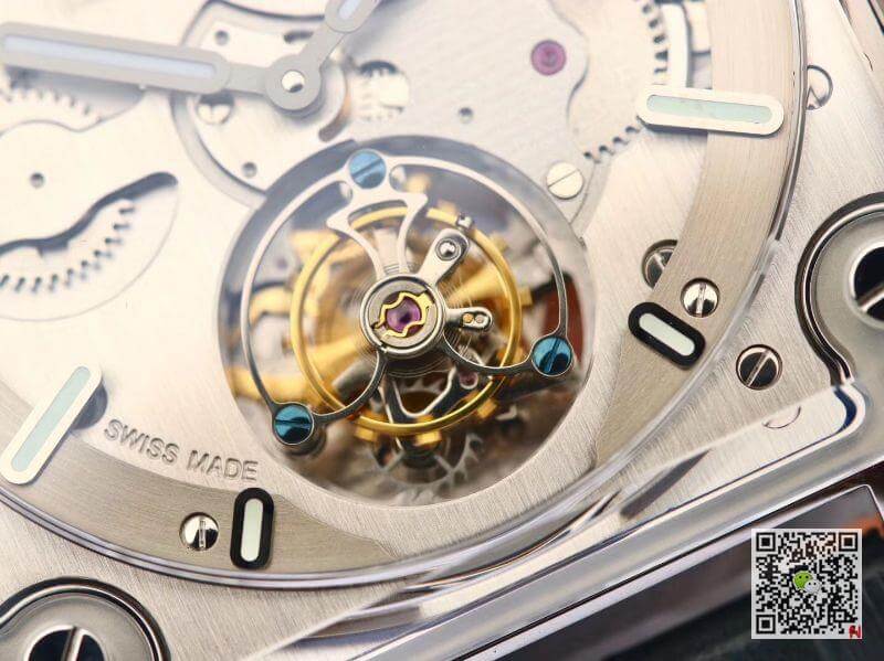 Replica Bell Ross BR-X2 Tourbillon 1:1 Best Edition Men Watches Steel Dial Swiss ETA380 Tourbillon Movement Leather Watch Strap