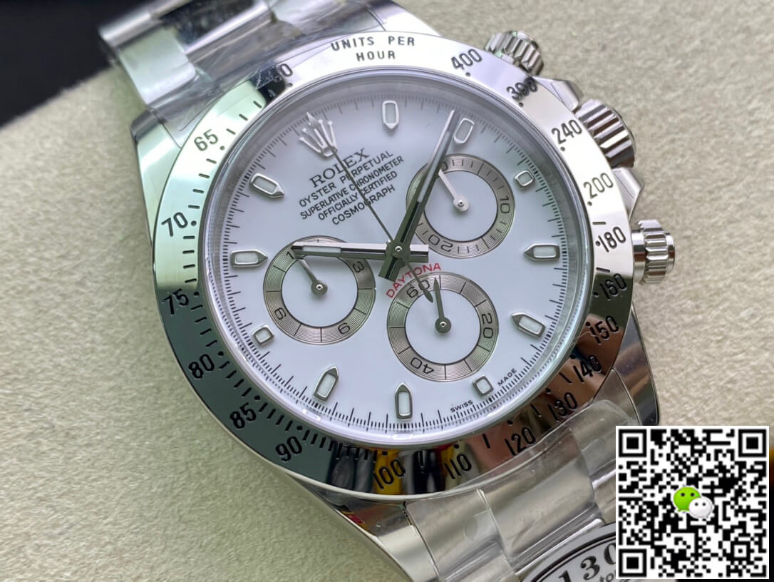 Replica R01ex Cosmograph Daytona 116520LN 1:1 Best Edition Clean Factory White Dial