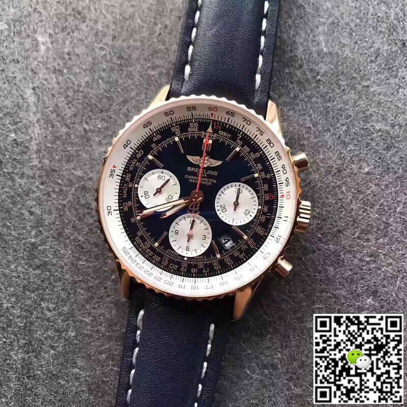 Replica Breitling Navitimer 01 RB012012 1:1 Best Edition JF Factory Blue Strap