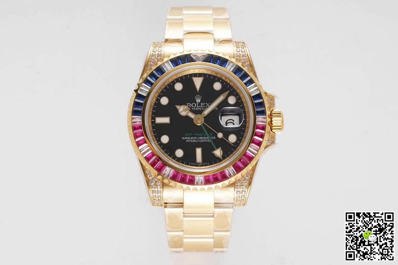 Replica R01ex GMT Master II 116758 SAru-78208 1:1 Best Edition ROF Factory Black Dial Swiss ETA2836