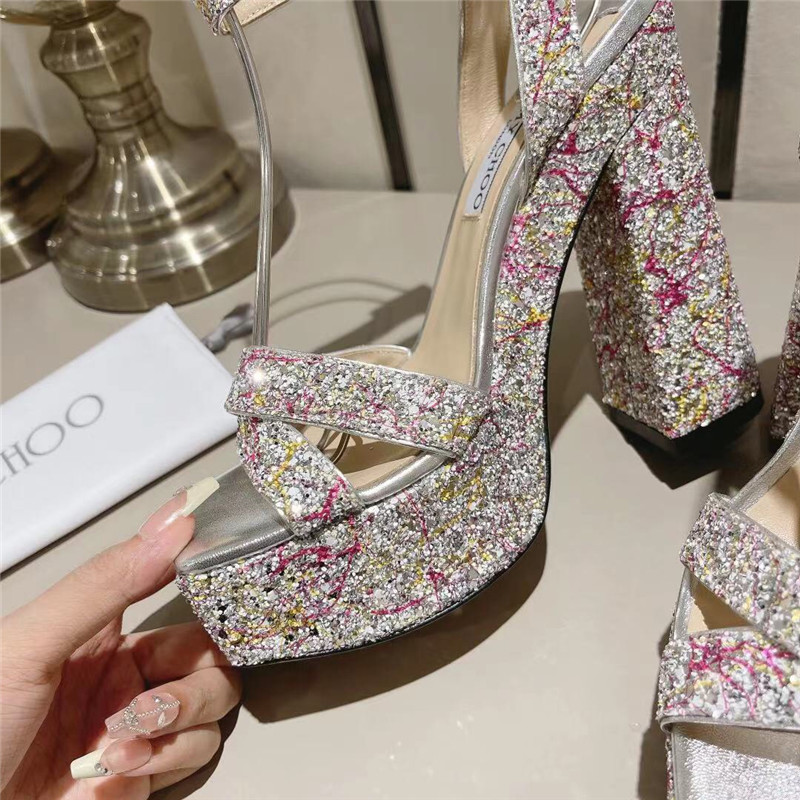 J1m*y Ch00 Fashion Heel Sandals