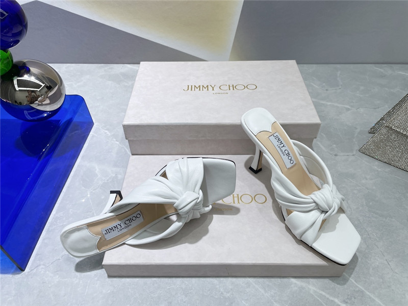 J1m*y Ch00 bow heels dupe square toe bow sandals