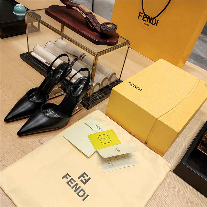 F**di strappy toe high heel sandals