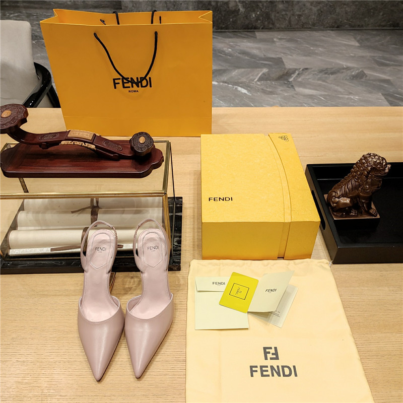 F**di strappy toe high heel sandals