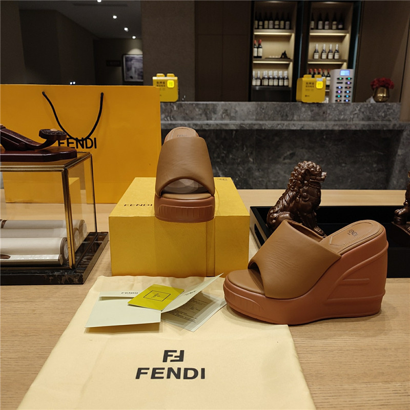F**di wedge platform sandals