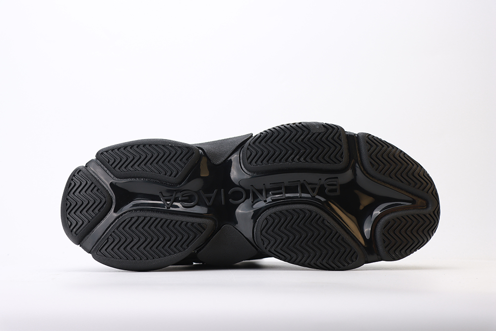 Ba1en*iaga Triple S Sneaker Black Leather