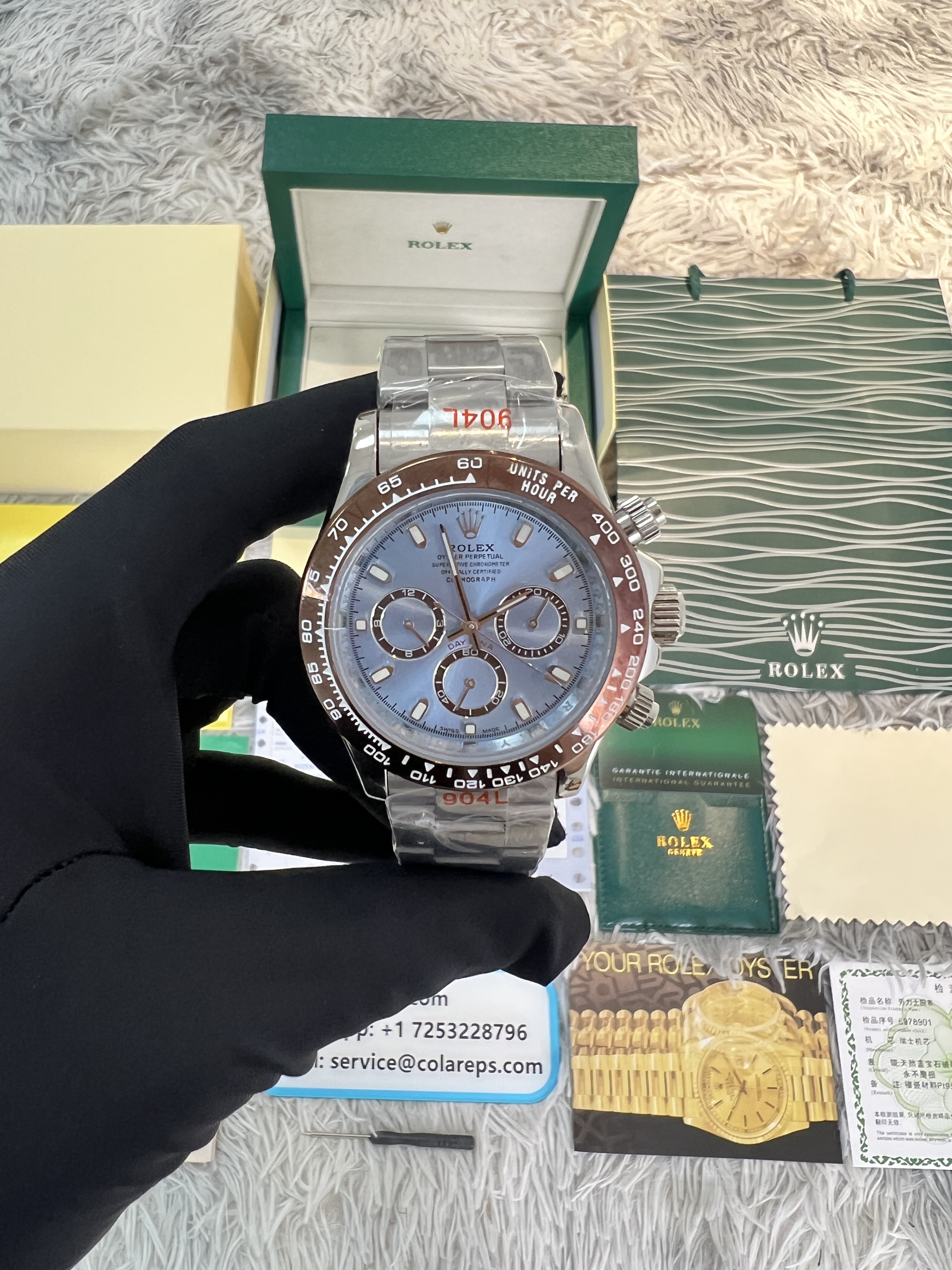 Replica R01ex Daytona M116506-0001 1:1 Best Edition BT Factory Light Blue Dial