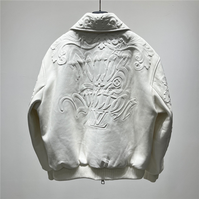 2023fw LV Real Leather Jacket Top Version